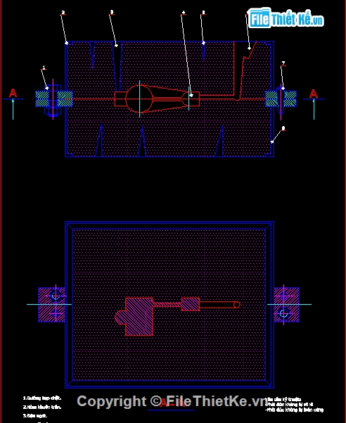 file cad,sơ đồ đúc,bản vẽ đúc